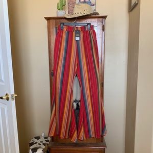 Serape bell bottom/ extreme flare pants